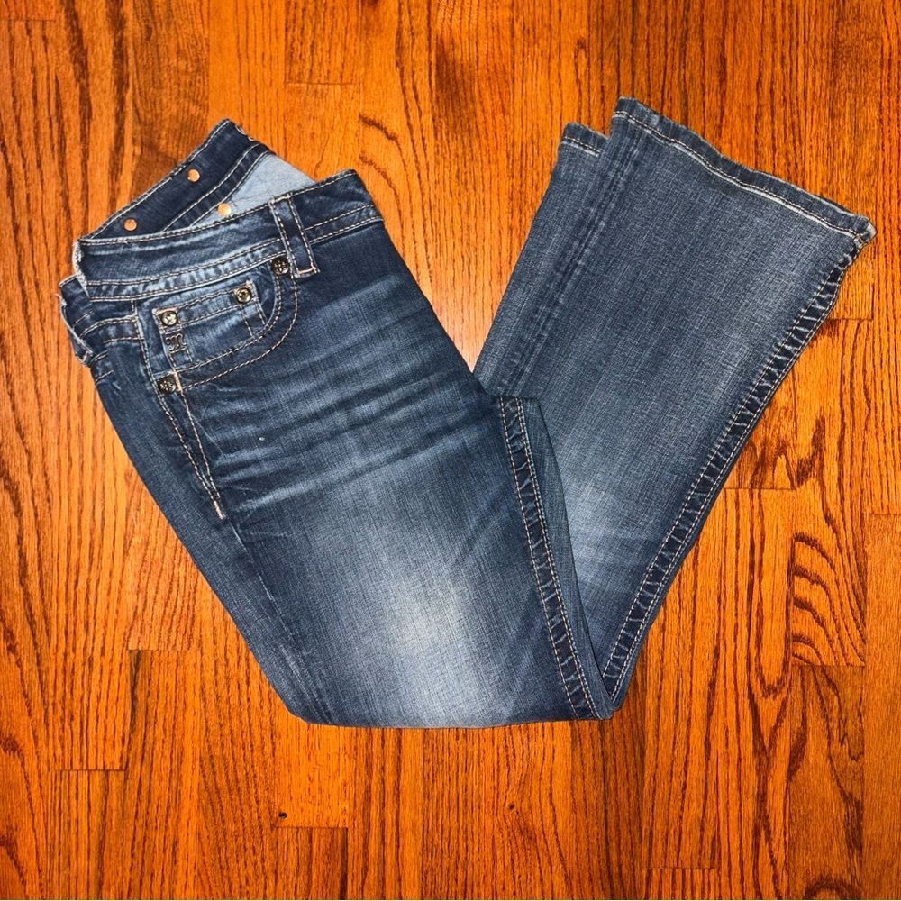 MISS ME Dark Blue Boot Cut Jeans Size 30